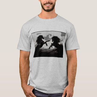 Battle of the Horses - Equine Art T-Shirt