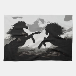 Battle of the Horses - Equine Art Tea Towel
