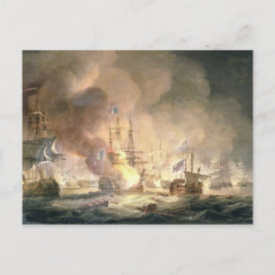 Battle of the Nile, 1st August 1798 at 10pm, 1834 Postcard