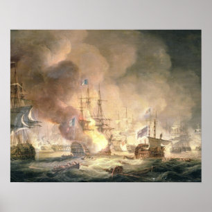 Battle of the Nile, 1st August 1798 at 10pm, 1834 Poster