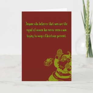 Battle of the Sexes Holiday Card