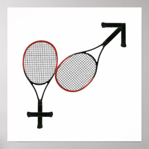 Battle of the Sexes Tennis Poster