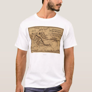 Battle of the Wilderness - Civil War Panoramic T-Shirt