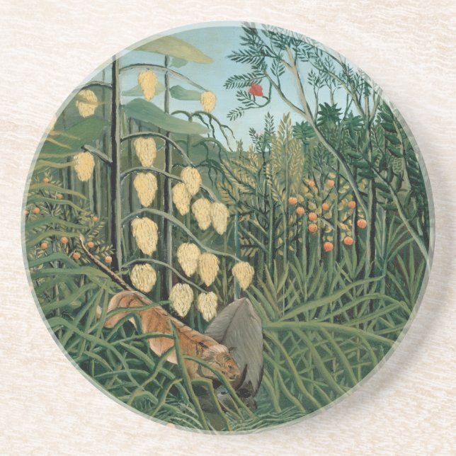Battle of Tigers and Cows Coaster (Front)
