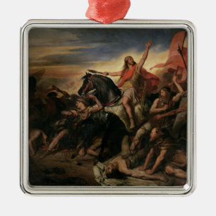Battle of Tolbiac in AD 496, 1837 Metal Tree Decoration
