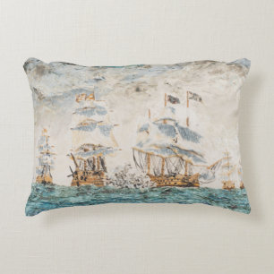 Battle of Trafalgar 1805 1998 Decorative Cushion