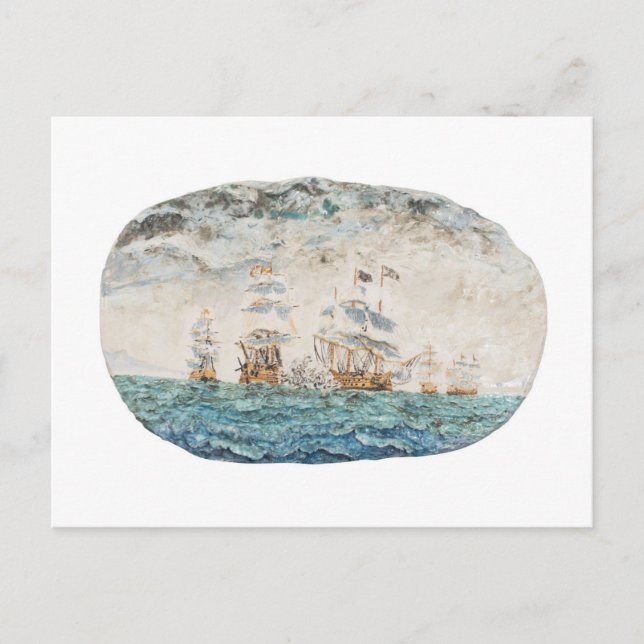 Battle of Trafalgar 1805 1998 Postcard (Front)