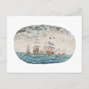 Battle of Trafalgar 1805 1998 Postcard