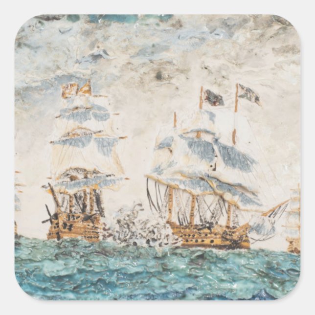 Battle of Trafalgar 1805 1998 Square Sticker (Front)