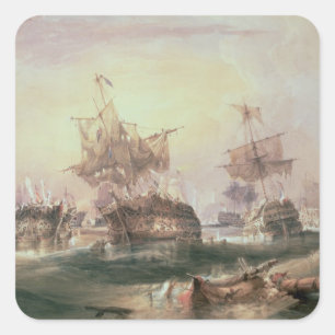 Battle of Trafalgar, 21st October 1805 Square Sticker