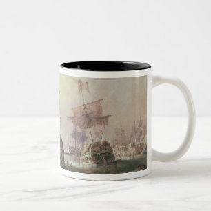 Battle of Trafalgar, 21st October 1805 Two-Tone Coffee Mug