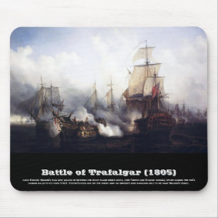Battle of Trafalgar at noontide Mouse Mat