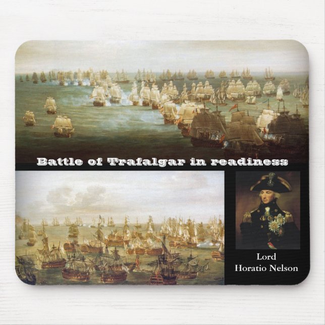 Battle of Trafalgar in readiness (2) Mouse Mat (Front)
