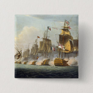 Battle of Trafalgar, October 21st 1805, from 'The 15 Cm Square Badge