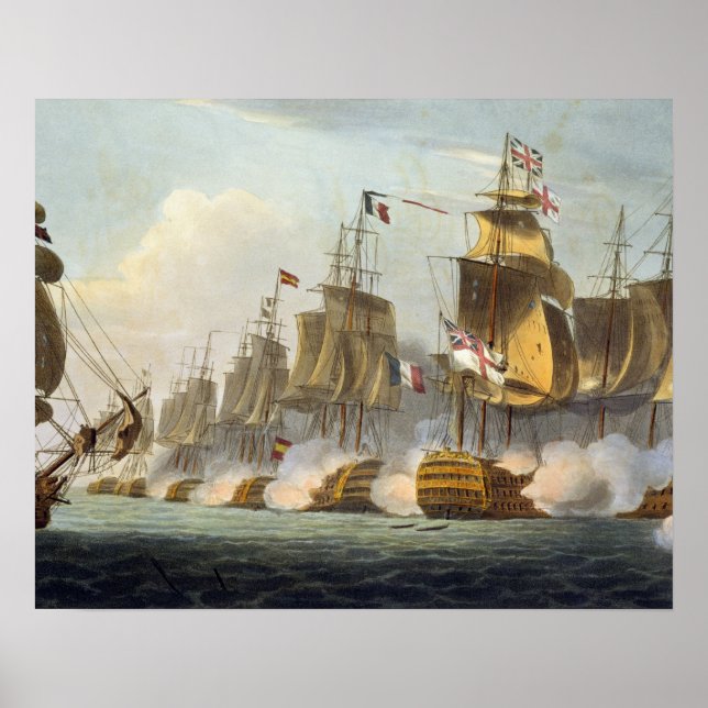 Battle of Trafalgar, October 21st 1805, from 'The Poster (Front)