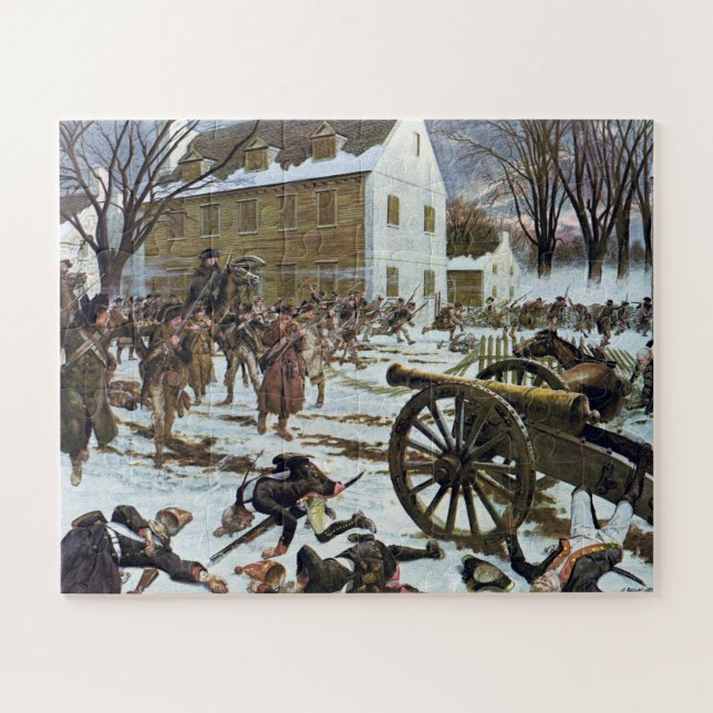 Battle of Trenton by Charles McBarron Jigsaw Puzzle (Horizontal)