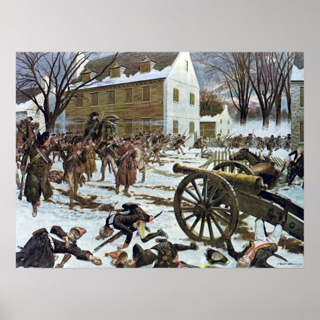 Battle of Trenton by Charles McBarron Poster (Front)