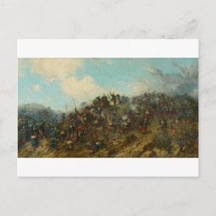 Battle of Treviño by Francisco Oller Postcard