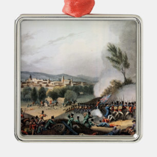 Battle of Vittoria,etched by I. Clark Metal Tree Decoration