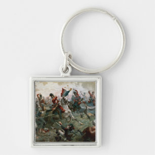 Battle of Waterloo, 18th June 1815, 1898 (colour l Key Ring