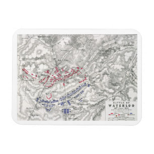Battle of Waterloo, 18th June 1815, Sheet 1st (eng Magnet