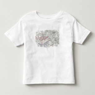 Battle of Waterloo, 18th June 1815, Sheet 1st (eng Toddler T-Shirt