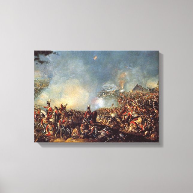 Battle Of Waterloo Canvas Print (Front)