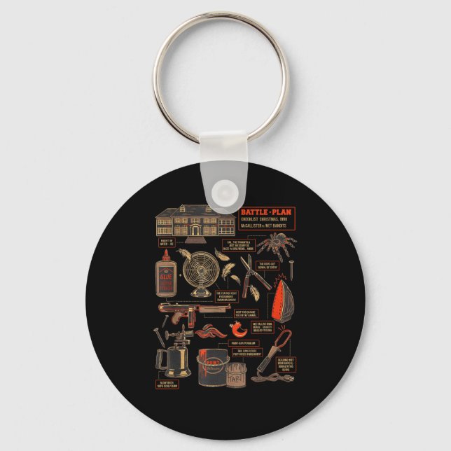 Battle Plan 90 Checklist Christmas  Key Ring (Front)