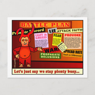Battle Plan Christian Gift Postcard