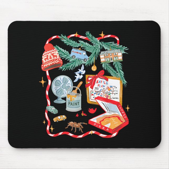 Battle Plan Funny Christmas Home Kids Hand Dawn Al Mouse Mat (Front)