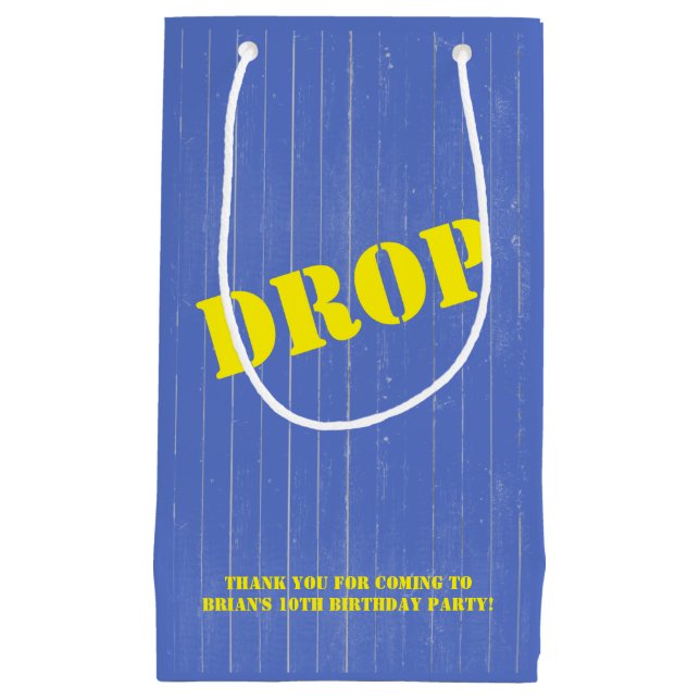 Battle Royale Favour bag, DROP crate Small Gift Bag (Front)