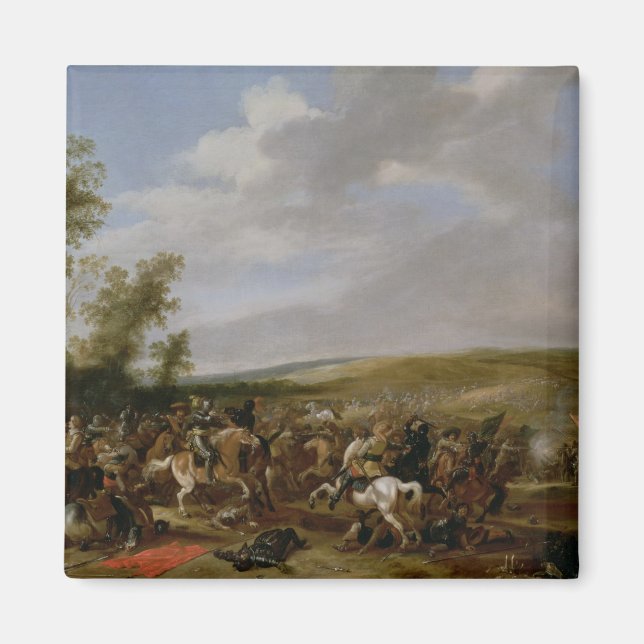 Battle Scene at Lutzen between King Gustavus Magnet (Front)