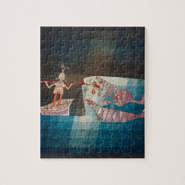 Battle Scene From Seafarers Opera By Paul Klee Met Jigsaw Puzzle (Vertical)