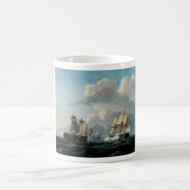 Battle Ships Fine Art Mug (Center)