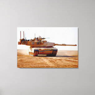 BATTLE TANK – M1 Abrams 24x36 Canvas Print