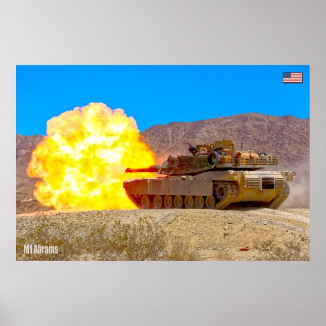 BATTLE TANK – M1 Abrams Poster (Front)