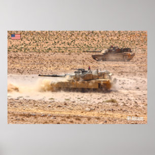 BATTLE TANK – M1 Abrams Poster