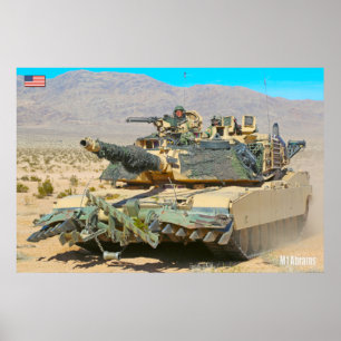 BATTLE TANK – M1 Abrams Poster