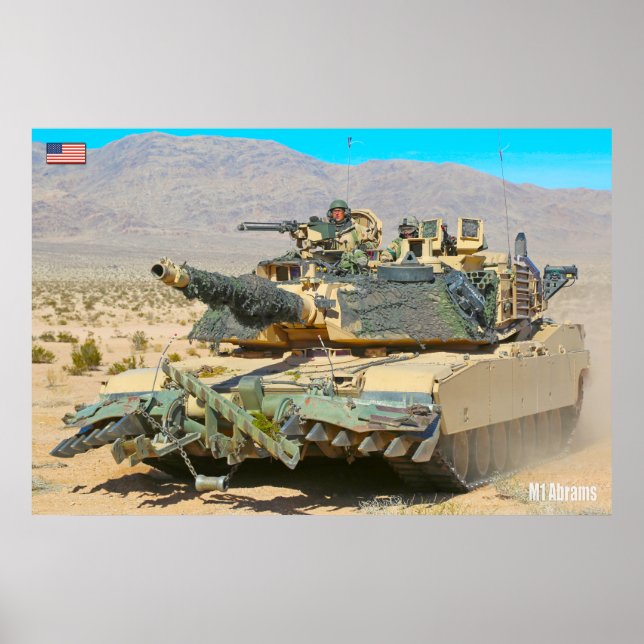 BATTLE TANK – M1 Abrams Poster (Front)