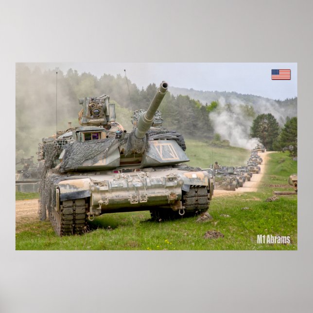 BATTLE TANK – M1 Abrams Poster (Front)