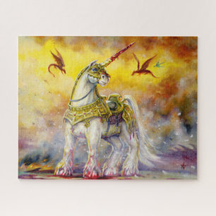 Battle Unicorn Jigsaw Puzzle