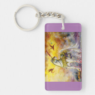 Battle Unicorn Key Ring