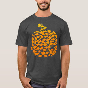 Battlebots Halloween Pumpkin Bot Collage 144  T-Shirt