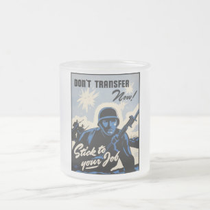 Battlefield Beachhead Assault by American Warriors Frosted Glass Coffee Mug