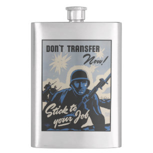 Battlefield Beachhead Assault by American Warriors Hip Flask