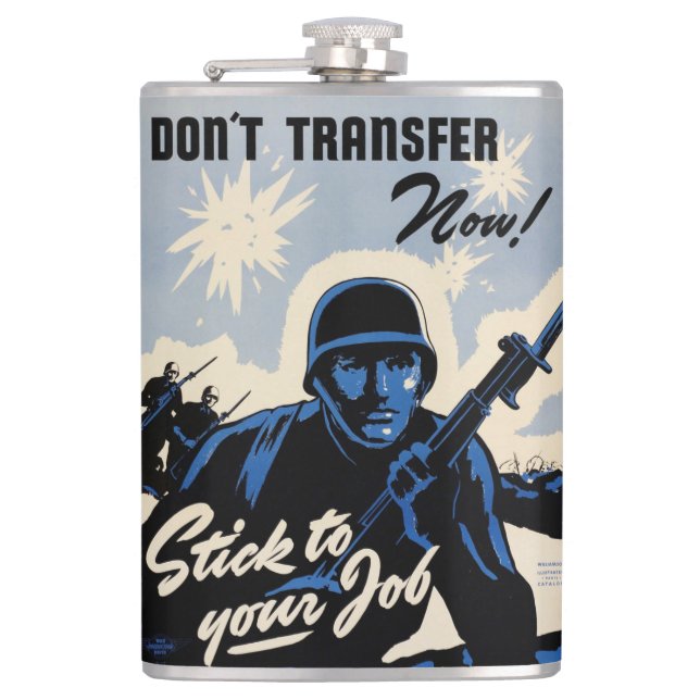 Battlefield Beachhead Assault by American Warriors Hip Flask (Front)