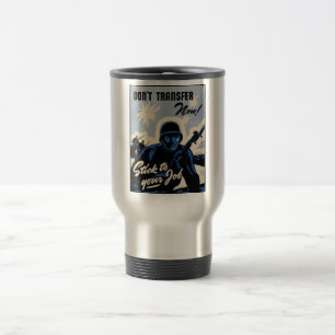 Battlefield Beachhead Assault by American Warriors Travel Mug