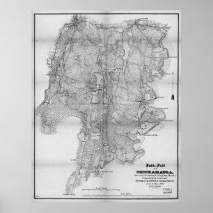 Battlefield of Chickamauga Map Sept 19-20 1863 Poster