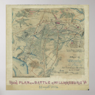 Battlefield of Williamsburg, Virginia Poster