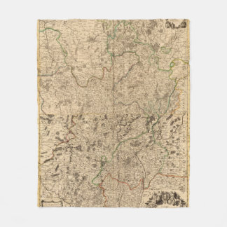 Battlefields and Roman roads Fleece Blanket